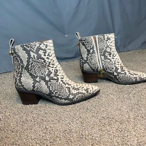 Franco Sarto Snakeskin boots